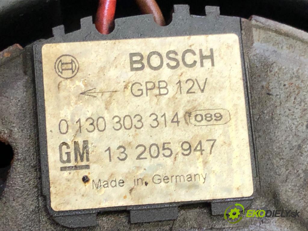OPEL ZAFIRA / ZAFIRA FAMILY B (A05) 2005 - 2019    1.6 (M75) 77 kW [105 KM] benzyna 2005 - 2012  Ventilátor chladiča 0130303314 13205947 (Ventilátory)