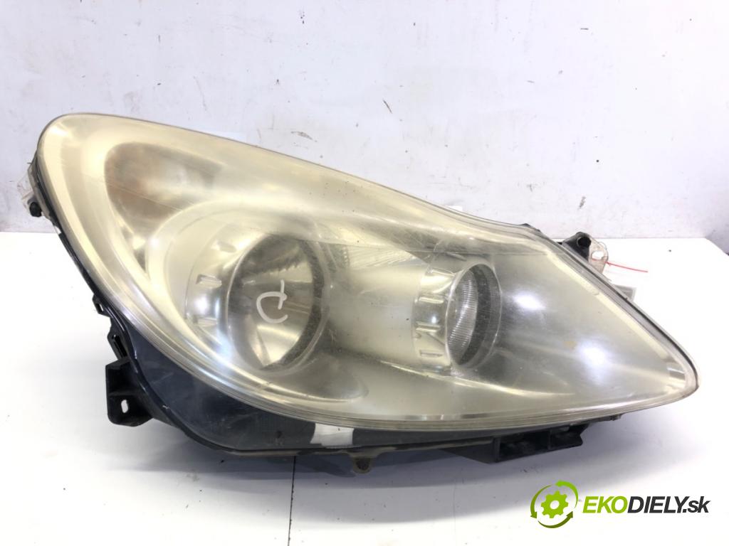 OPEL CORSA D (S07) 2006 - 2014    1.2 (L08, L68) 59 kW [80 KM] benzyna 2006 - 2014  Svetlomet pravy predný 13186382