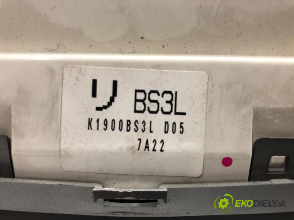 MAZDA 3 (BK) 2003 - 2009    2.0 MZR-CD (BK14) 105 kW [143 KM] olej napędowy 2006 - 2009  Panel ovládania kúrenia K1900BS3L (Prepínače, spínače, tlačidlá a ovládače kúrenia)