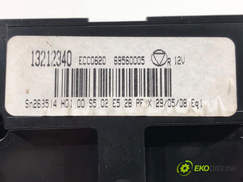 OPEL VECTRA C Kombi (Z02) 2003 - 2009    1.8 (F35) 103 kW [140 KM] benzyna 2005 - 2008  Panel ovládania kúrenia 13212340 (Prepínače, spínače, tlačidlá a ovládače kúrenia)