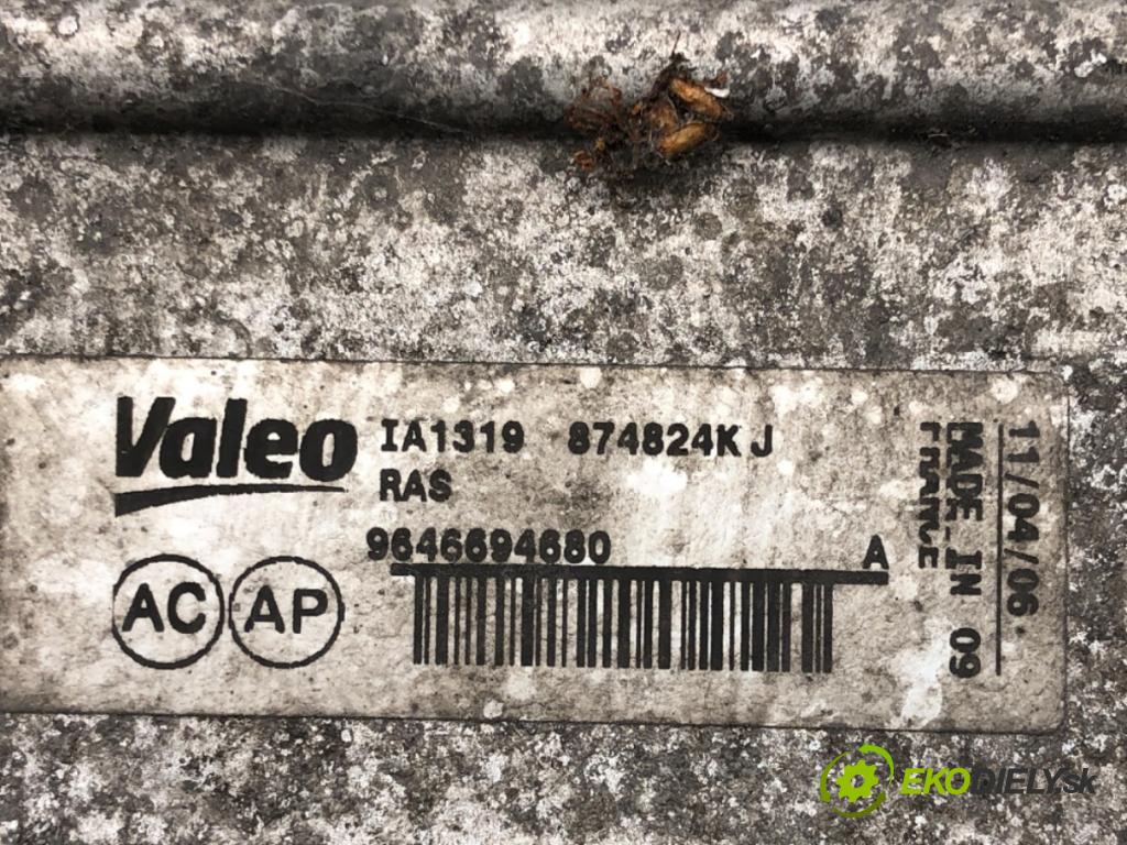 PEUGEOT 307 SW (3H) 2002 - 2009    2.0 HDi 135 100 kW [136 KM] olej napędowy 2004 - 2008  intercooler 9646694680 (Chladiče nasávaného vzduchu (intercoolery))