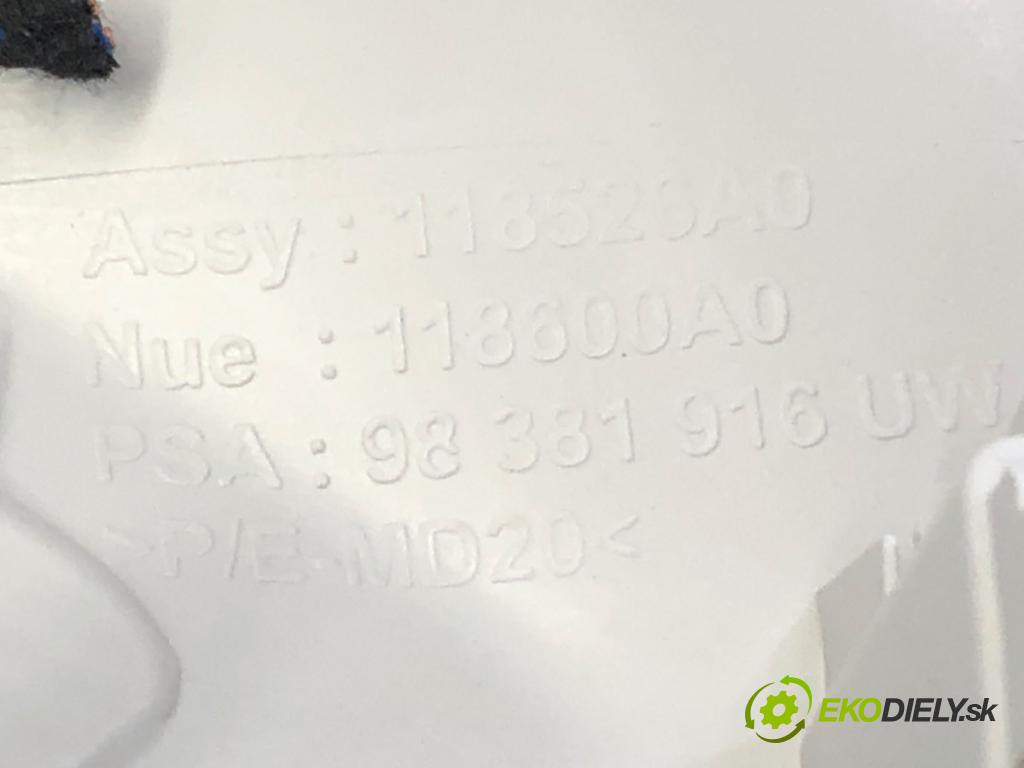 CITROEN C4 III (BA_, BB_, BC_) 2020 - 2022    1.2 PureTech 130 (BAHNSA, BAHNSB) 96 kW [130 KM] benzyna 2020 - 2022  Clona stĺpika predný ľavá strana 98381916UW