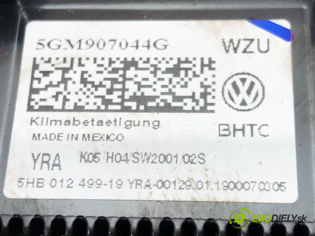 VW GOLF VII (5G1, BQ1, BE1, BE2) 2012 - 2022    2.0 GTI TCR 213 kW [290 KM] benzyna 2018 - 2022  Panel ovládania kúrenia 5GM907044G (Prepínače, spínače, tlačidlá a ovládače kúrenia)