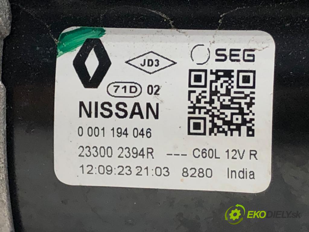 RENAULT CAPTUR II 2020 - 2022    TCe 140 (HFN0) 103 kW [140 KM] benzyna 2020 - 2022  Štartér 233002394R (Štartéry)