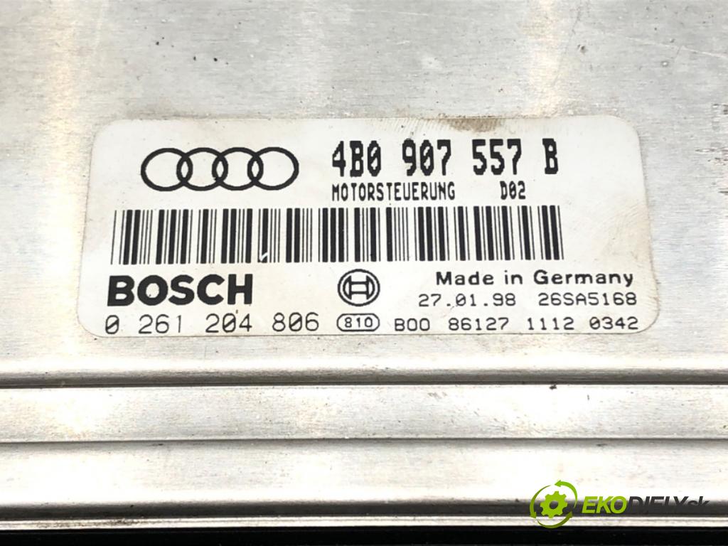 AUDI A6 C5 (4B2) 1997 - 2005    1.8 T 110 kW [150 KM] benzyna 1997 - 2005  riadiaca jednotka Motor 4B0907557B (Riadiace jednotky)