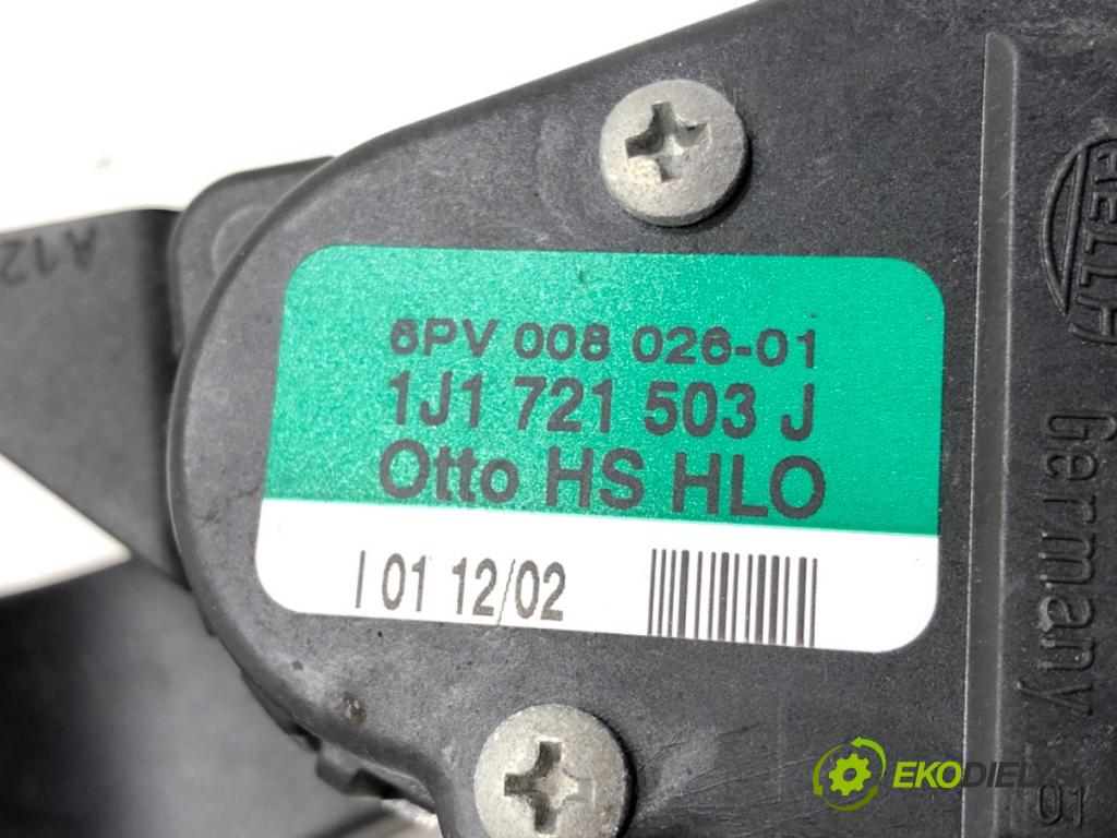 VW GOLF IV (1J1) 1997 - 2008    1.4 16V 55 kW [75 KM] benzyna 1997 - 2004  Potenciometer plynu 1J1721503J (Pedále)