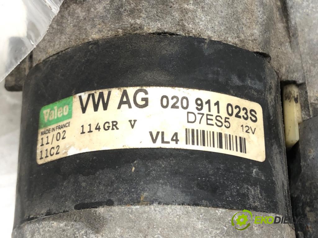 VW GOLF IV (1J1) 1997 - 2008    1.4 16V 55 kW [75 KM] benzyna 1997 - 2004  Štartér 020911023S (Štartéry)