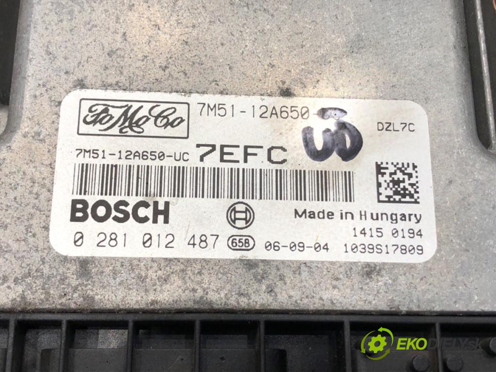 FORD FOCUS II Turnier (DA_, FFS, DS) 2004 - 2012    1.6 TDCi 80 kW [109 KM] olej napędowy 2004 - 2012  riadiaca jednotka Motor 0281012487 (Riadiace jednotky)