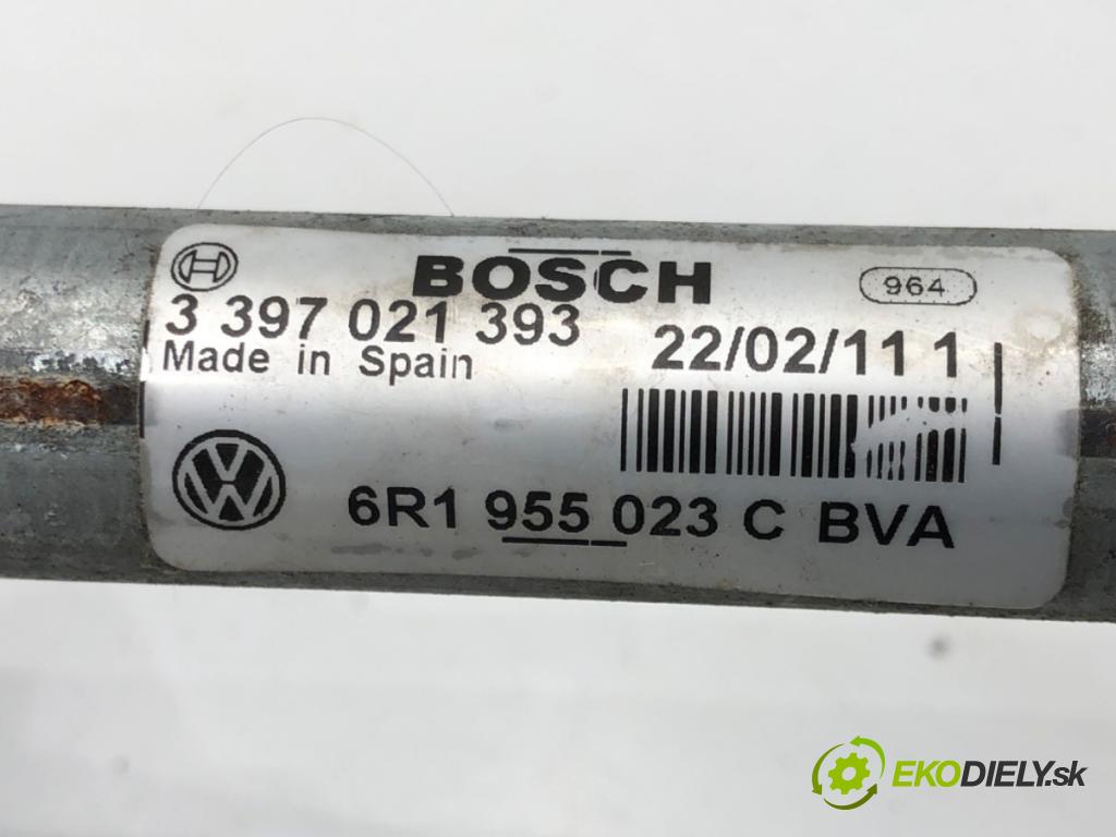 VW POLO V (6R1, 6C1) 2009 - 2022    1.6 TDI 77 kW [105 KM] olej napędowy 2009 - 2022  Mechanizmus stieračov predný 3397021393 (Motorčeky stieračov predné)