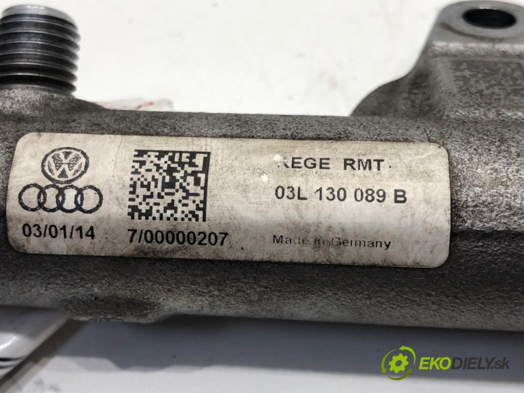 VW POLO V (6R1, 6C1) 2009 - 2022    1.6 TDI 77 kW [105 KM] olej napędowy 2009 - 2022  Lišta vstrekovacia 03L130089B (Vstrekovacie lišty)