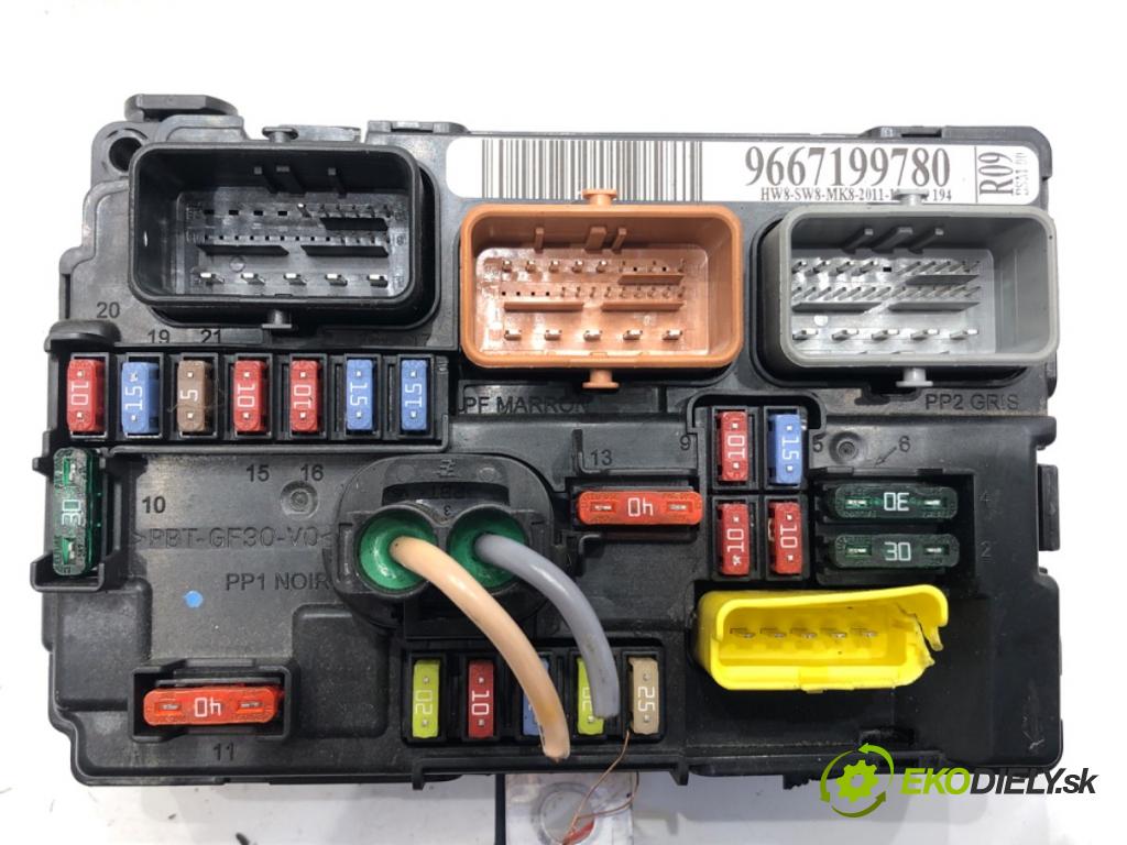 PEUGEOT 207 (WA_, WC_) 2006 - 2015    1.4 54 kW [73 KM] benzyna 2006 - 2013  Modul BSM 9667199780 (Ostatné)