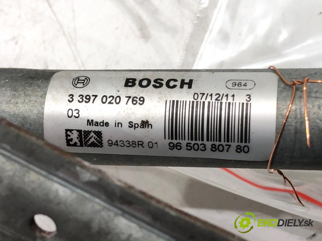 PEUGEOT 207 (WA_, WC_) 2006 - 2015    1.4 54 kW [73 KM] benzyna 2006 - 2013  Mechanizmus stieračov predný 9650380780 (Motorčeky stieračov predné)
