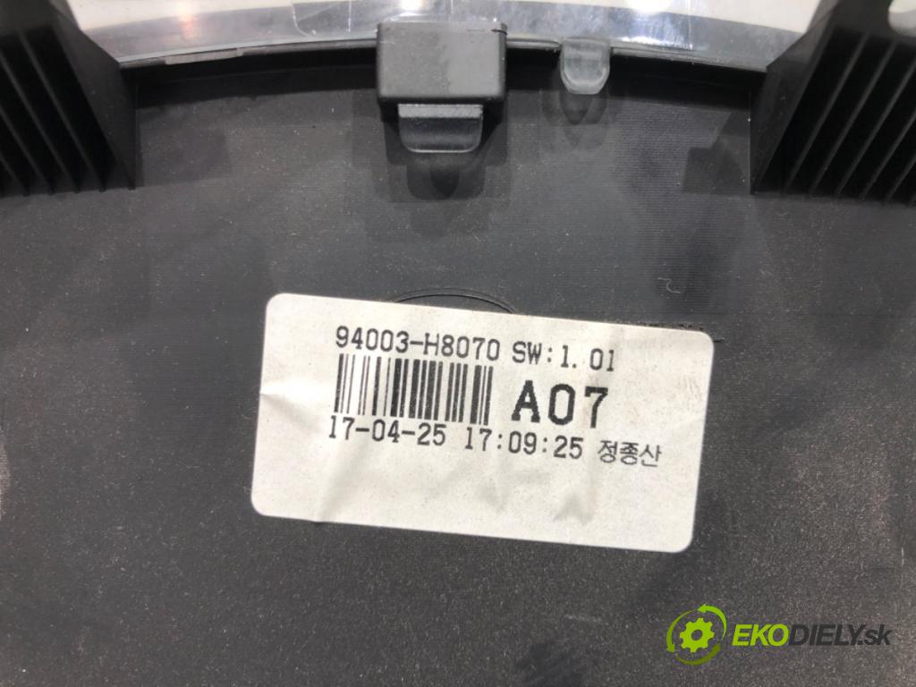 KIA RIO IV (YB, SC, FB) 2017 - 2022    1.25 LPG 60 kW [82 KM] Benzyna / gaz samochodowy (LPG) 2020 - 2022  Prístrojovka 94003-H8070 (Prístrojové dosky, displeje)