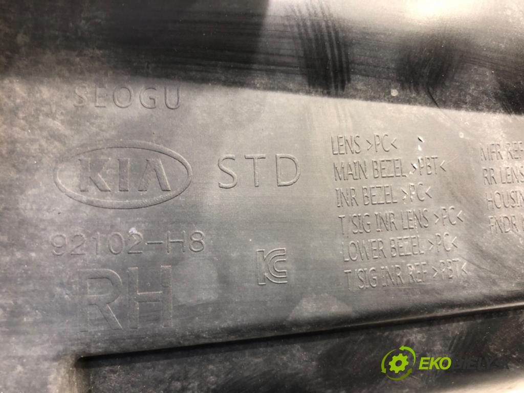 KIA RIO IV (YB, SC, FB) 2017 - 2022    1.25 LPG 60 kW [82 KM] Benzyna / gaz samochodowy (LPG) 2020 - 2022  Svetlomet pravy predný 92102-H8