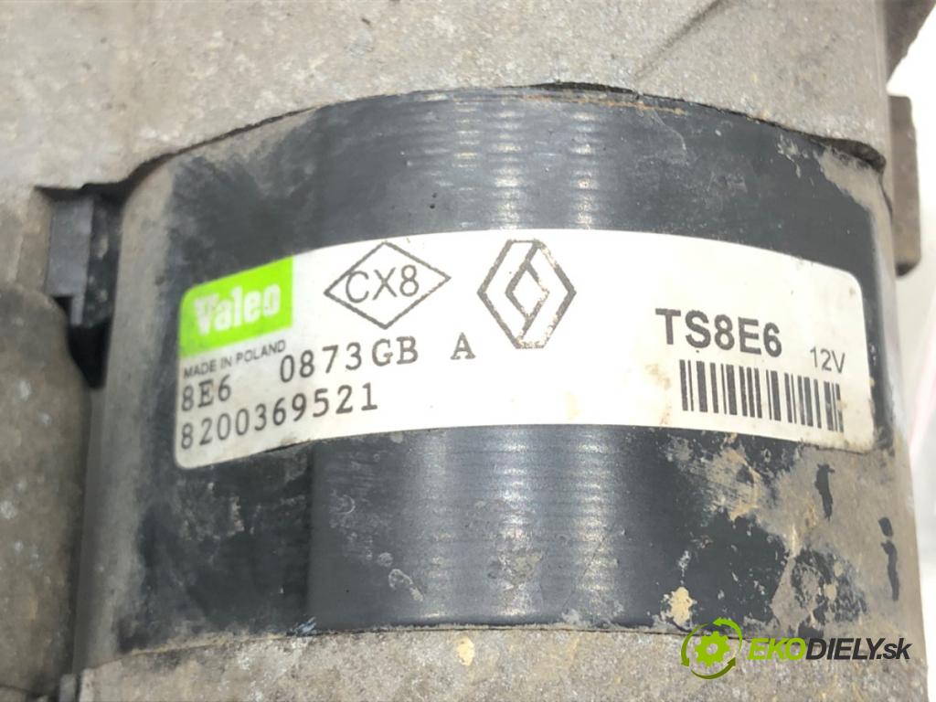 RENAULT CLIO III (BR0/1, CR0/1) 2005 - 2014    1.2 16V (BR02, BR0J, BR11, CR02, CR0J, CR11) 55 kW [75 KM] benzyna 2005 - 2014  Štartér 8200369521 (Štartéry)