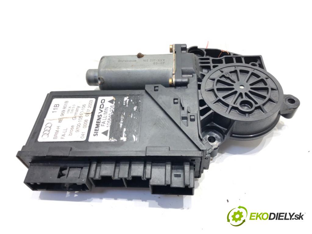 AUDI A4 B6 (8E2) 2000 - 2005    1.9 TDI 96 kW [130 KM] olej napędowy 2000 - 2004  Motorček sťahovania okna predný ľavy 8E1959801B (Ostatné)