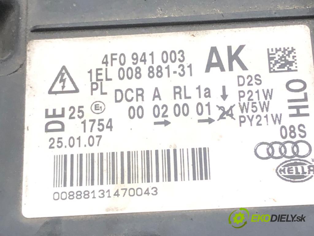 AUDI A6 C6 (4F2) 2004 - 2011    2.0 TDI 103 kW [140 KM] olej napędowy 2004 - 2008  Svetlomet ľavy predný XENON 4F0941003AK