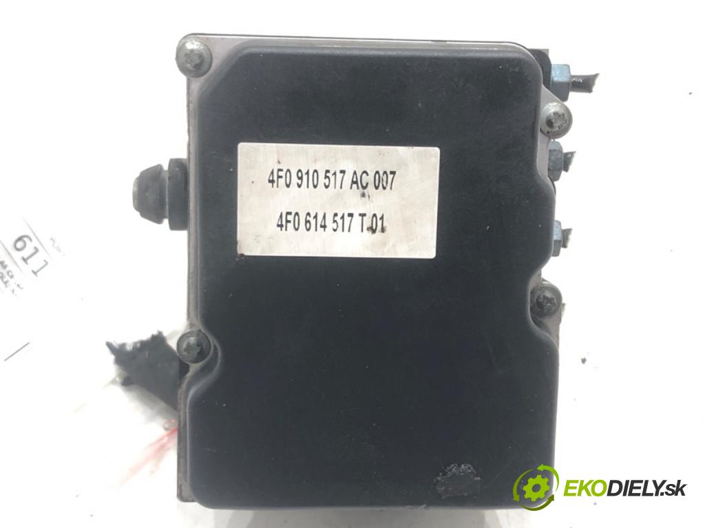 AUDI A6 C6 (4F2) 2004 - 2011    2.0 TDI 103 kW [140 KM] olej napędowy 2004 - 2008  Pumpa ABS 4F0614517T (Pumpy ABS)
