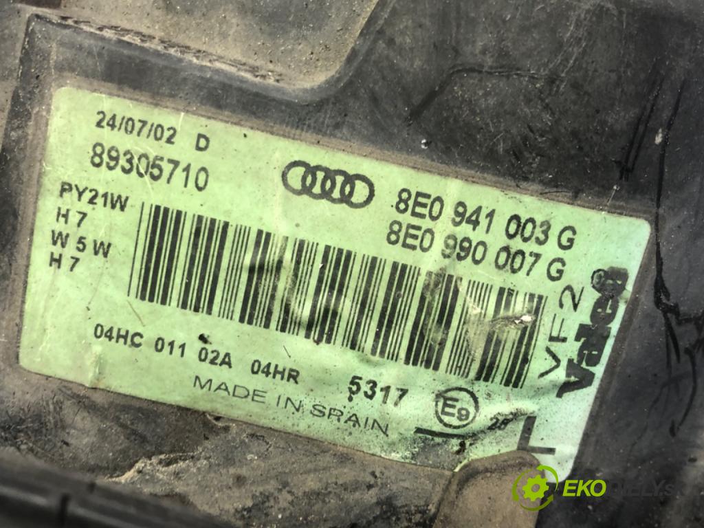 AUDI A4 B6 Avant (8E5) 2000 - 2005    1.9 TDI 96 kW [130 KM] olej napędowy 2001 - 2004  Svetlomet ľavy predný 8E0941003G