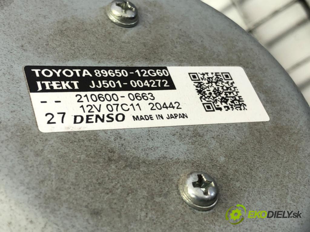 TOYOTA COROLLA liftback (_E21_) 2018 - 2022    1.8 Hybrid (ZWE211) 72 kW [98 KM] Hybryda silnik benzynowy / elektryczny 2018 - 2022  Pumpa servočerpadlo 89650-12G60 (Servočerpadlá, pumpy riadenia)