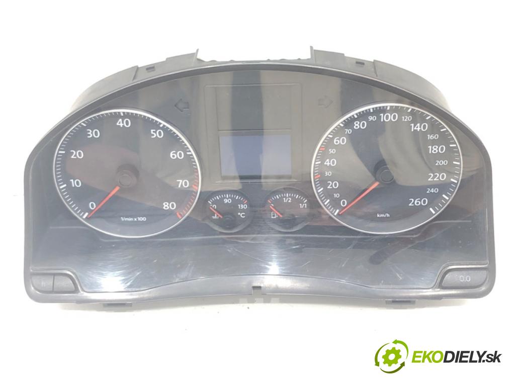 VW GOLF V (1K1) 2003 - 2010    1.6 FSI 85 kW [115 KM] benzyna 2003 - 2008  Prístrojovka 1K0920860K (Prístrojové dosky, displeje)
