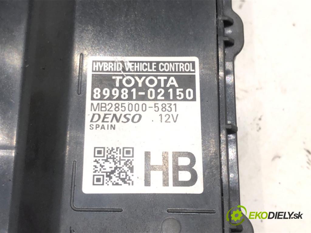 TOYOTA COROLLA liftback (_E21_) 2018 - 2022    1.8 Hybrid (ZWE211) 72 kW [98 KM] Hybryda silnik benzynowy / elektryczny 2018 - 2022  Modul Riadiaca jednotka 89981-02150 (Ostatné)