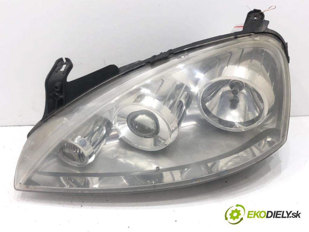 OPEL CORSA C (X01) 2000 - 2009    1.3 CDTI (F08, F68) 51 kW [70 KM] olej napędowy 2003 - 2009  Svetlomet ľavy predný 13100535
