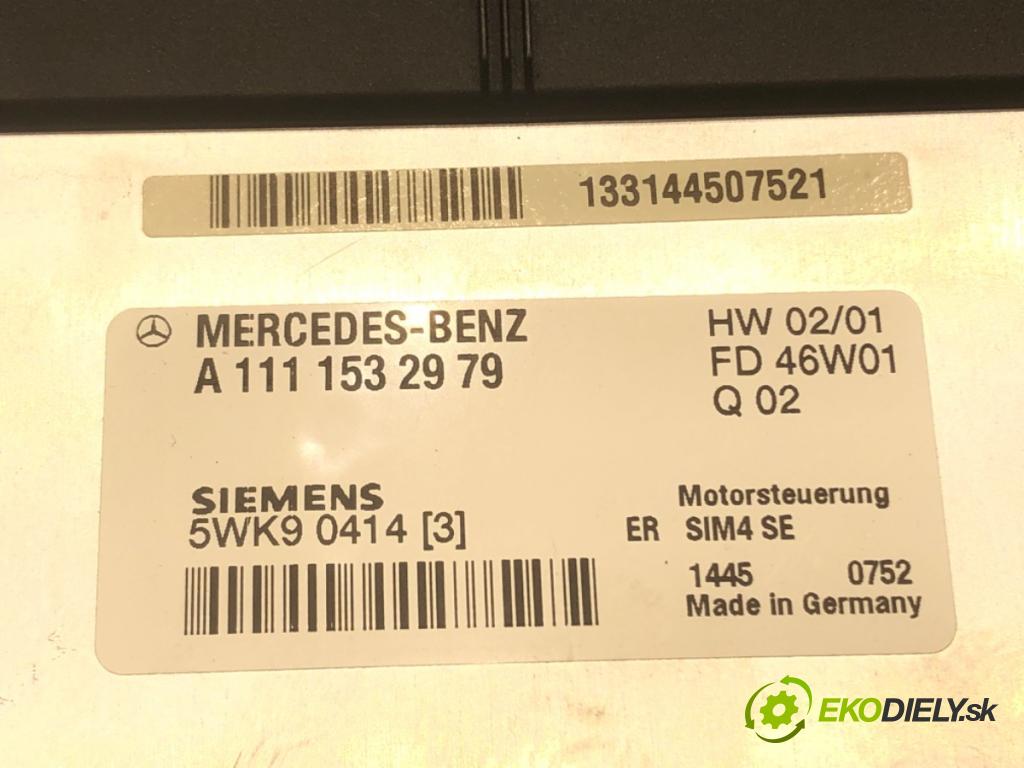 MERCEDES-BENZ KLASA C (W203) 2000 - 2007    C 180 (203.035) 95 kW [129 KM] benzyna 2000 - 2002  riadiaca jednotka Motor A1111532979 (Riadiace jednotky)