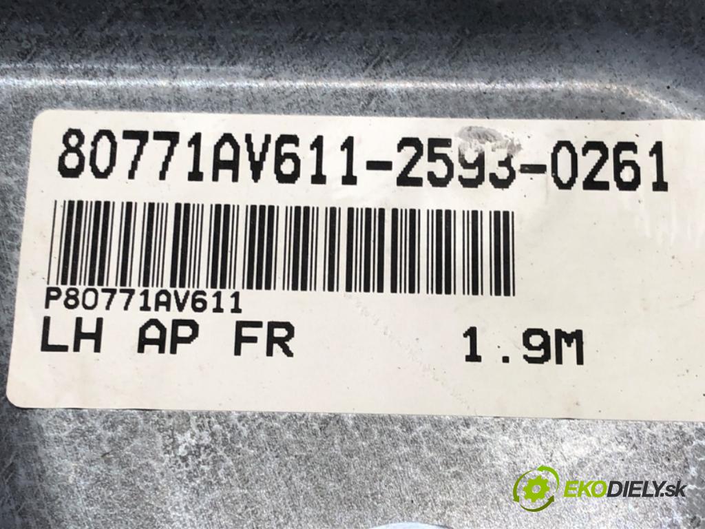 NISSAN PRIMERA (P12) 2002 - 2022    1.8 LPG 85 kW [115 KM] Benzyna / gaz samochodowy (LPG) 2002 - 2022  Mechanizmus okna ľavy predný 80771AV611