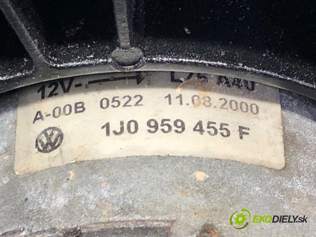 AUDI A3 (8L1) 1996 - 2006    1.9 TDI 96 kW [130 KM] olej napędowy 2000 - 2003  Ventilátor chladiča 1J0959455F (Ventilátory)