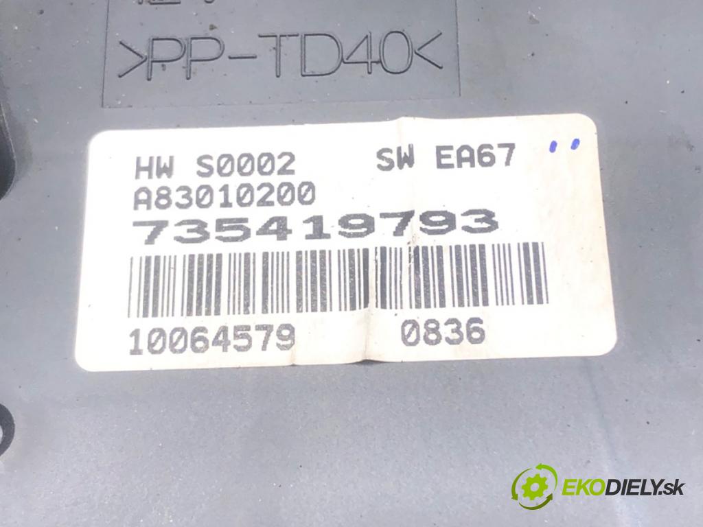 FIAT GRANDE PUNTO (199_) 2005 - 2022    1.4 16V (199BXG1B, 199AXG1B) 70 kW [95 KM] benzyna 2005 - 2011  Panel ovládania kúrenia 735419793 (Prepínače, spínače, tlačidlá a ovládače kúrenia)