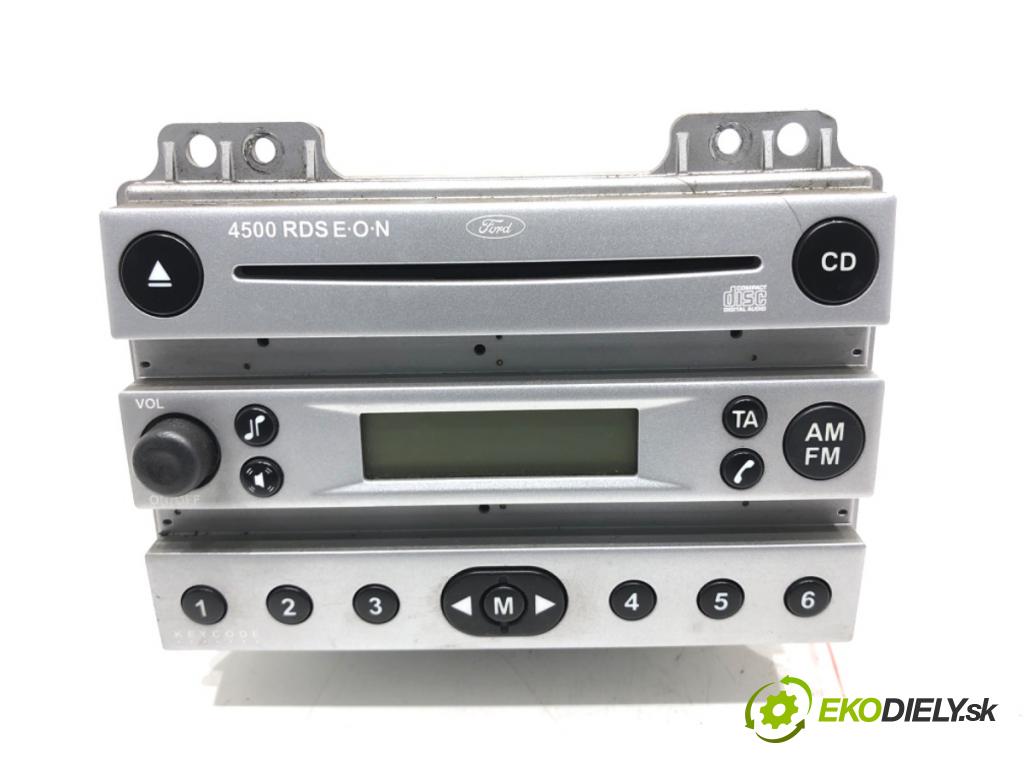 FORD FUSION (JU_) 2002 - 2012    1.4 59 kW [80 KM] benzyna 2002 - 2012  RADIO 4S61-18C815-AA (Audio zariadenia)