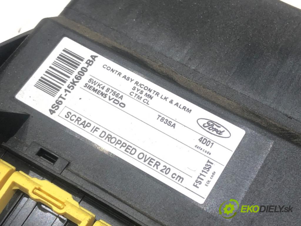 FORD FUSION (JU_) 2002 - 2012    1.4 59 kW [80 KM] benzyna 2002 - 2012  Modul komfortu 4S6T-15K600-BA (Moduly komfortu)