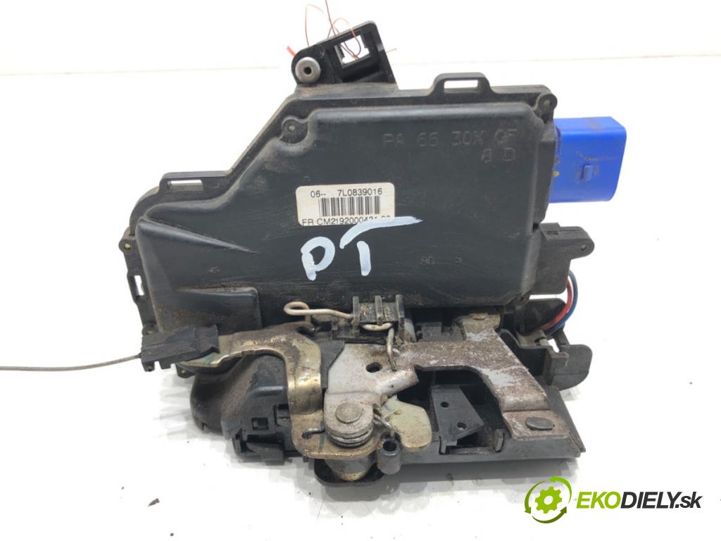 SEAT ALTEA (5P1) 2004 - 2022    1.9 TDI 77 kW [105 KM] olej napędowy 2004 - 2022  zámok dveře pravý zadní část 7L0839016