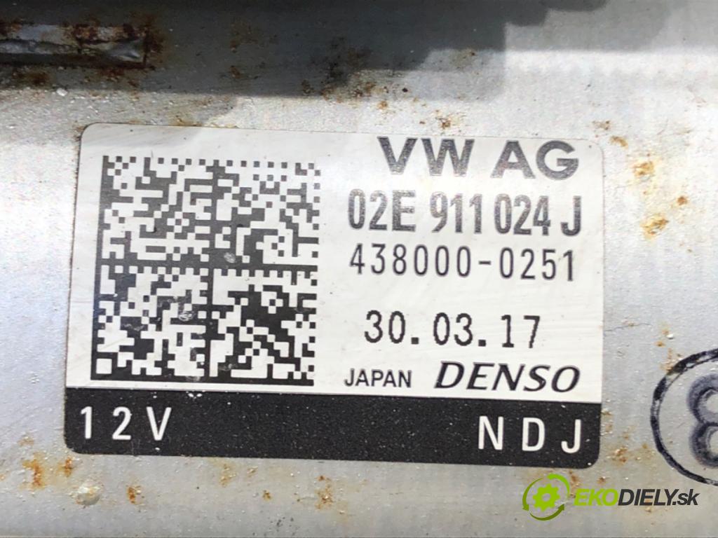 SKODA OCTAVIA III Combi (5E5, 5E6) 2012 - 2022    2.0 TDI 110 kW [150 KM] olej napędowy 2012 - 2022  Štartér 02E911024J (Štartéry)