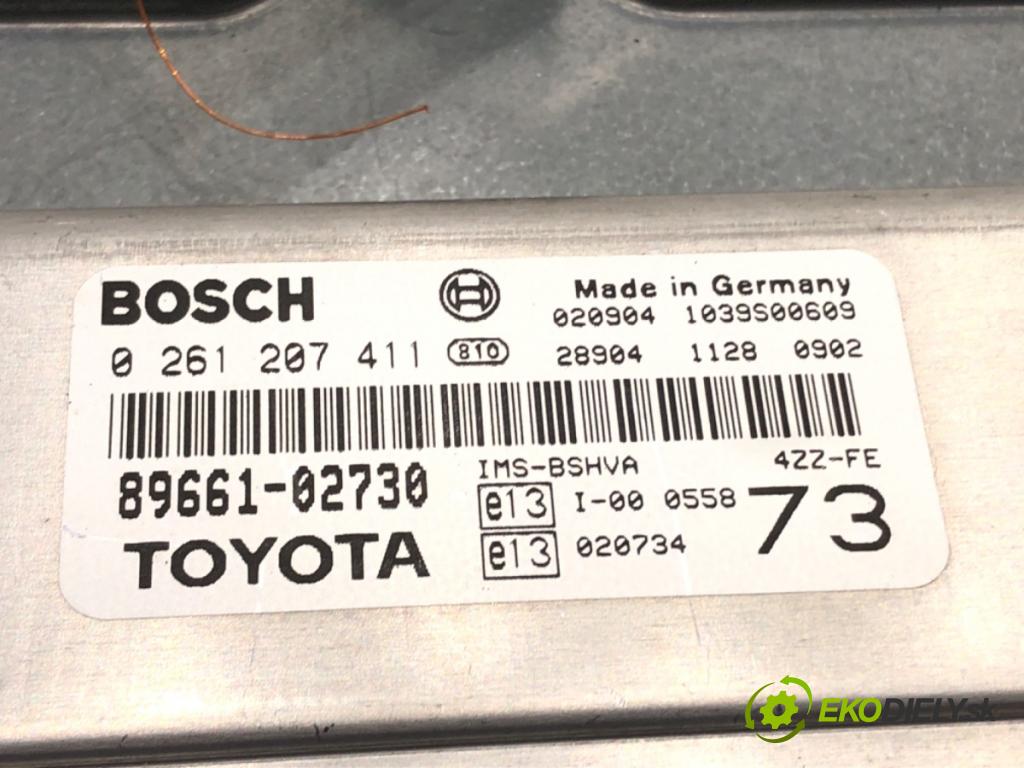 TOYOTA COROLLA (_E12_) 2001 - 2007    1.4 VVT-i (ZZE120_) 71 kW [97 KM] benzyna 2001 - 2007  riadiaca jednotka Motor 89661-02730 (Riadiace jednotky)