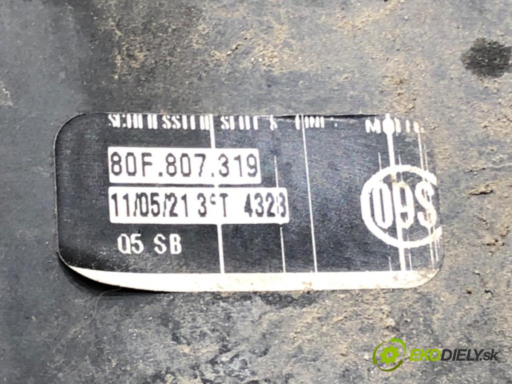 AUDI Q5 (FYB, FYG) 2016 - 2022    40 TDI Mild Hybrid quattro 150 kW [204 KM] Hybryda silnik Diesla / elektryczny 2019 - 2020  mří nárazníka zadní část levá strana 80F807319