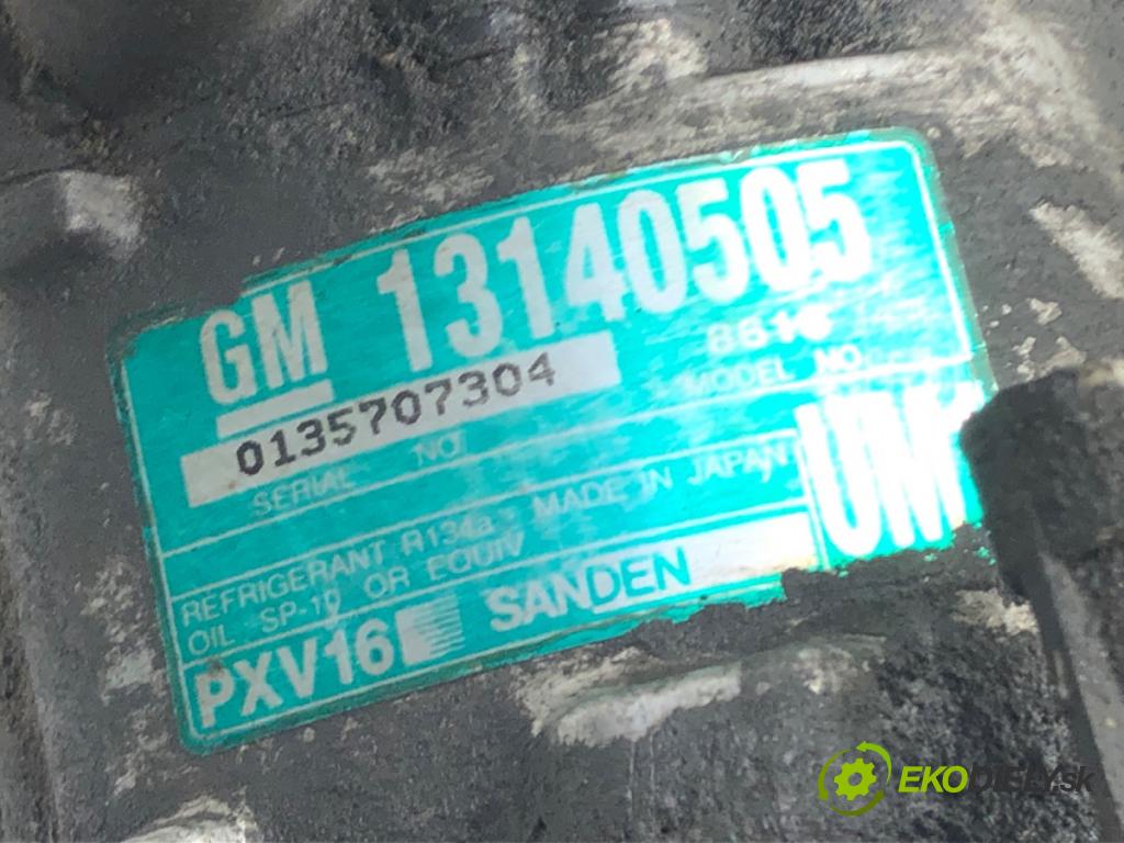 OPEL VECTRA C (Z02) 2002 - 2009    2.0 DTI 16V (F69) 74 kW [101 KM] olej napędowy 2002 - 2006  kompresor klimatizace 13140505 (Kompresory)