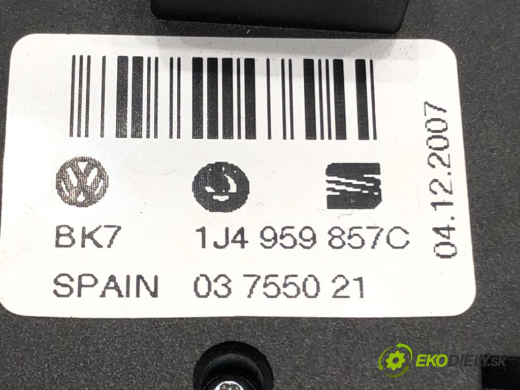 SKODA SUPERB I (3U4) 2001 - 2008    1.8 T 110 kW [150 KM] benzyna 2001 - 2008  Prepínač okien 1J4959857C (Prepínače, spínače, tlačidlá a ovládače kúrenia)