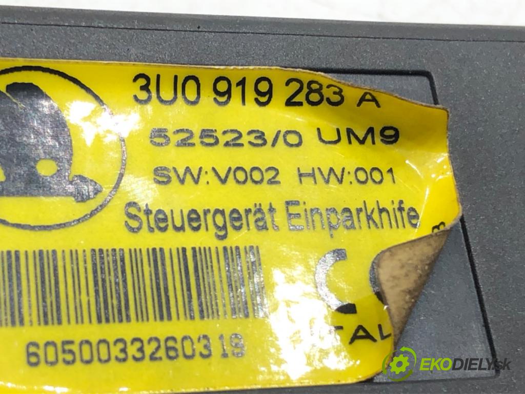 SKODA SUPERB I (3U4) 2001 - 2008    1.8 T 110 kW [150 KM] benzyna 2001 - 2008  Modul PDC 3U0919283A (Ostatné)