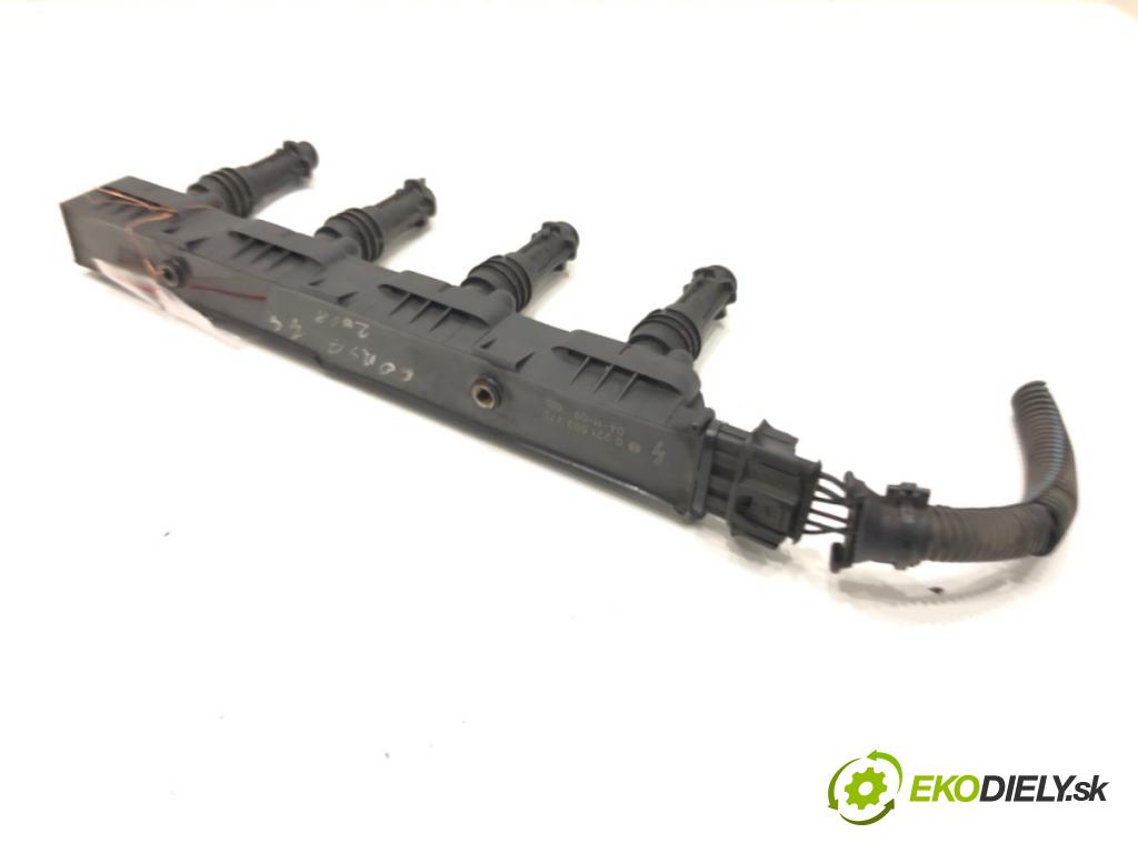 OPEL CORSA C (X01) 2000 - 2009    1.2 (F08, F68) 55 kW [75 KM] benzyna 2000 - 2009  Cievka zapaľovacia 0221503472 (Zapaľovacie cievky, moduly)