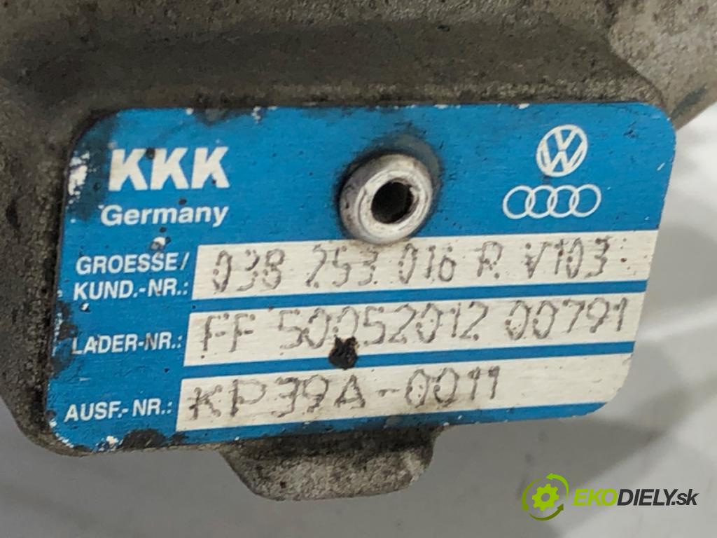 VW TOURAN (1T1, 1T2) 2003 - 2010    1.9 TDI 74 kW [100 KM] olej napędowy 2003 - 2004  turbo 038253016R (Turbodúchadla (kompletní))