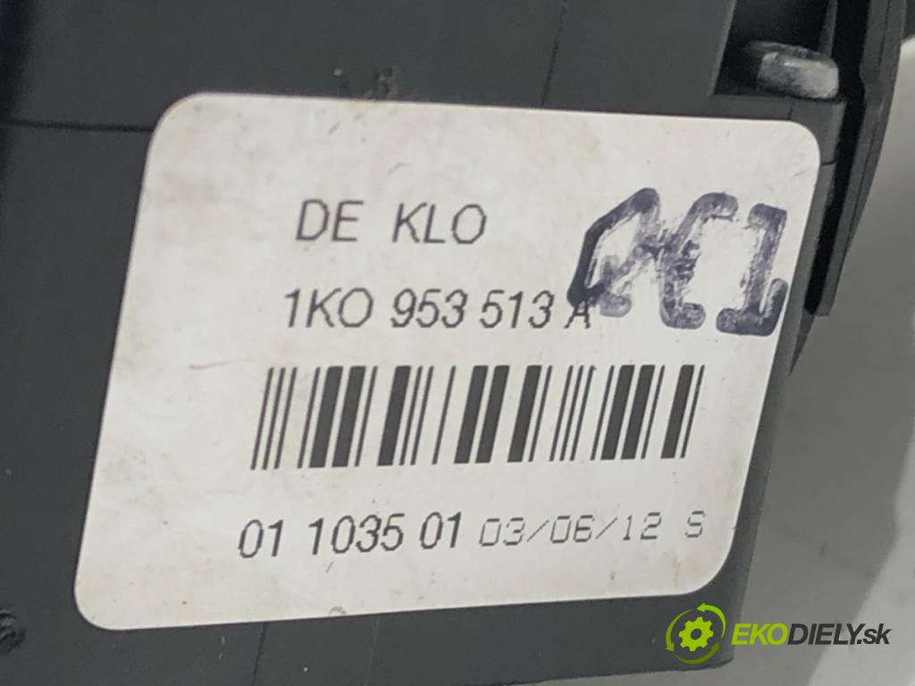VW TOURAN (1T1, 1T2) 2003 - 2010    1.9 TDI 74 kW [100 KM] olej napędowy 2003 - 2004  Prepínač kombinovaný 1K0953513A (Prepínače, spínače, tlačidlá a ovládače kúrenia)