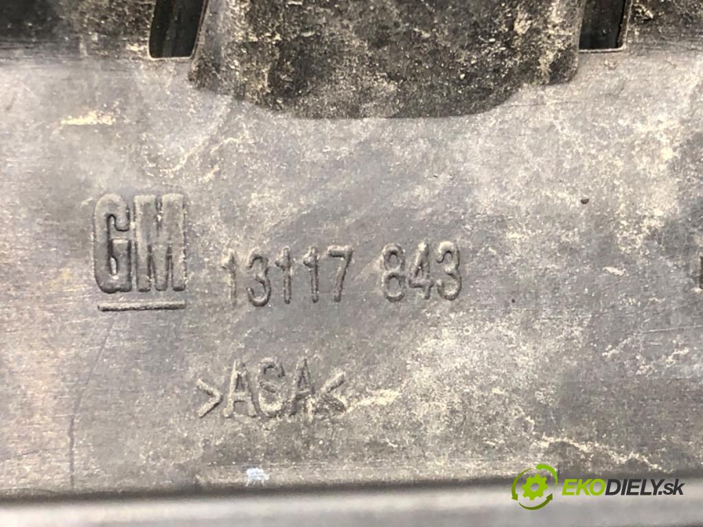 OPEL MERIVA A nadwozie wielkoprzestrzenne (MPV) (X03) 2003 - 2010    1.7 CDTI (E75) 74 kW [100 KM] olej napędowy 2003 - 2010  mřížka maska 13117843 (Mřížky (masky) chladičů)