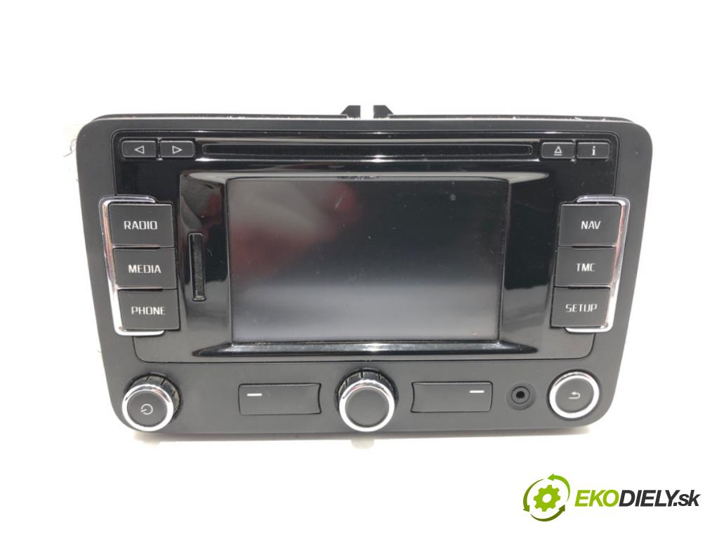 SKODA SUPERB II Kombi (3T5) 2009 - 2015    2.0 TDI 103 kW [140 KM] olej napędowy 2009 - 2010  RADIO Navigácia 3T0035197C (Audio zariadenia)