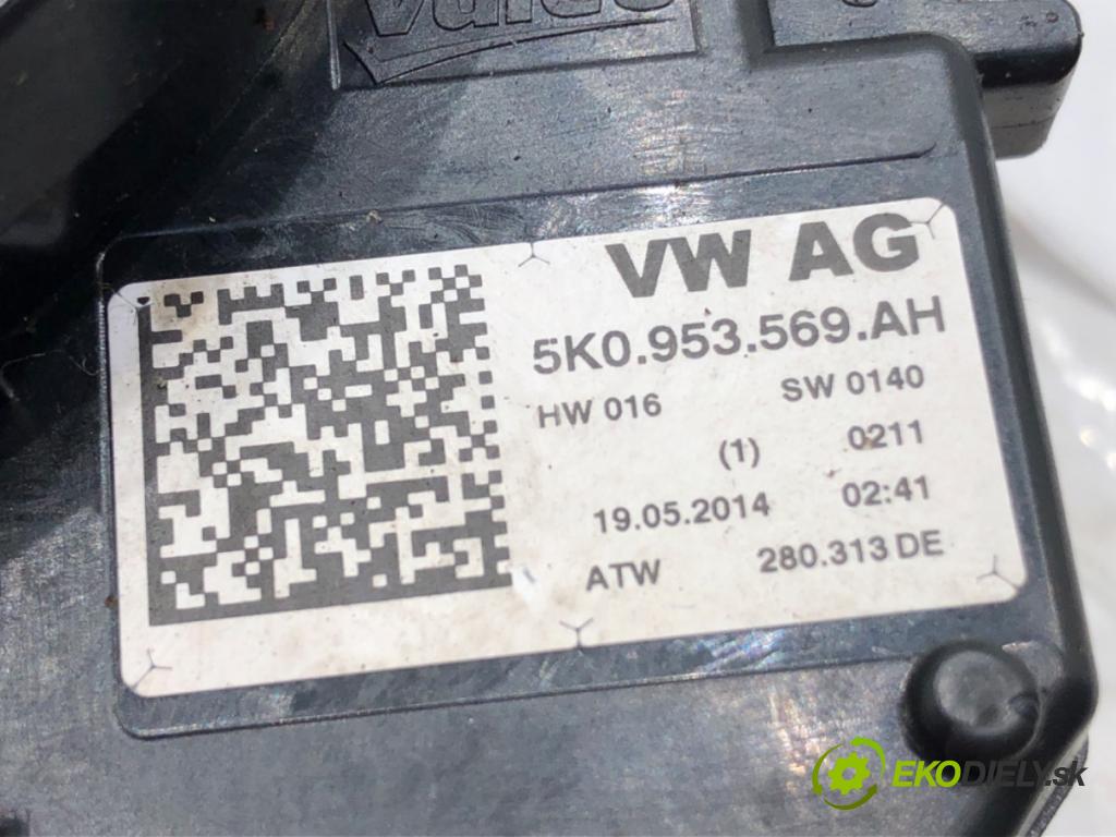 SKODA SUPERB II Kombi (3T5) 2009 - 2015    2.0 TDI 103 kW [140 KM] olej napędowy 2009 - 2010  Krúžok, slimák airbag 5K0953569AH (Airbagy)
