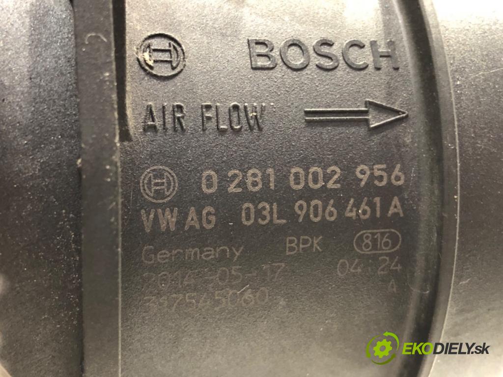 SKODA SUPERB II Kombi (3T5) 2009 - 2015    2.0 TDI 103 kW [140 KM] olej napędowy 2009 - 2010  Váha vzduchu 03L906461A (Váhy vzduchu)