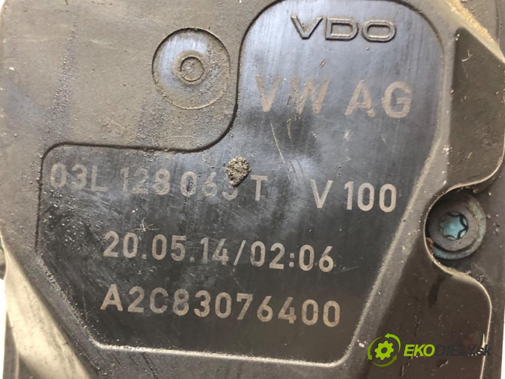 SKODA SUPERB II Kombi (3T5) 2009 - 2015    2.0 TDI 103 kW [140 KM] olej napędowy 2009 - 2010  Škrtiaca klapka 03L128063T (Škrtiace klapky)