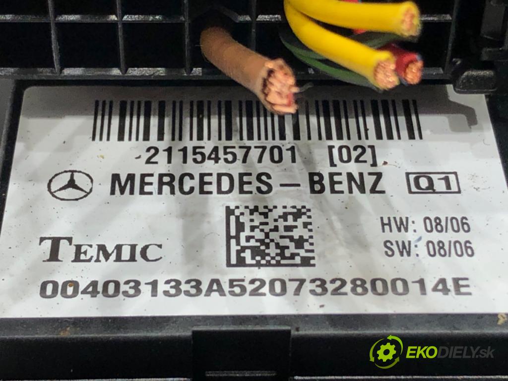 MERCEDES-BENZ KLASA E (W211) 2002 - 2009    E 320 CDI (211.022) 165 kW [224 KM] olej napędowy 2005 - 2008  Modul SAM 2115457701 (Ostatné)