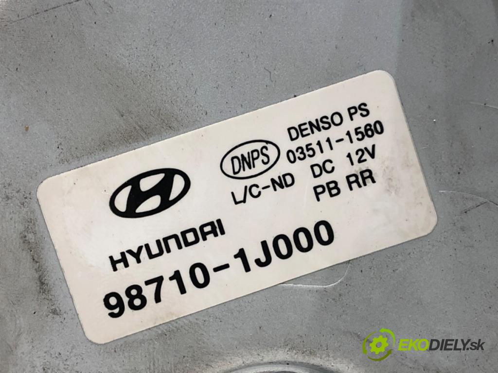 HYUNDAI i20 I (PB, PBT) 2008 - 2022    1.4 CRDi 66 kW [90 KM] olej napędowy 2008 - 2015  Motor stieračov zad 98710-1J000